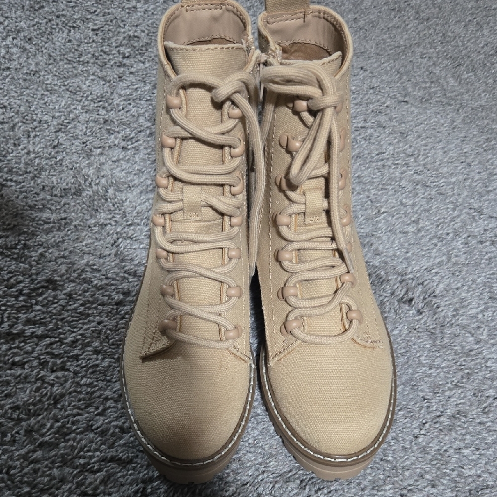 Women's Tan High-Top Sneakers